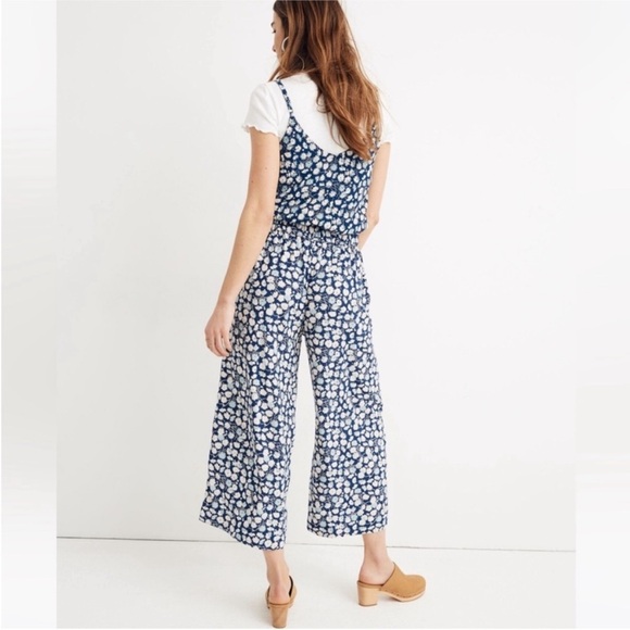 Madewell Huston Floral Wide-Leg Cropped Pants - size medium - Picture 2 of 9
